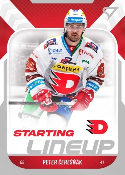 Peter Ceresnak Pardubice Tipsport ELH 2022/23 SportZoo 2. serie Starting LINEUP #SL-32